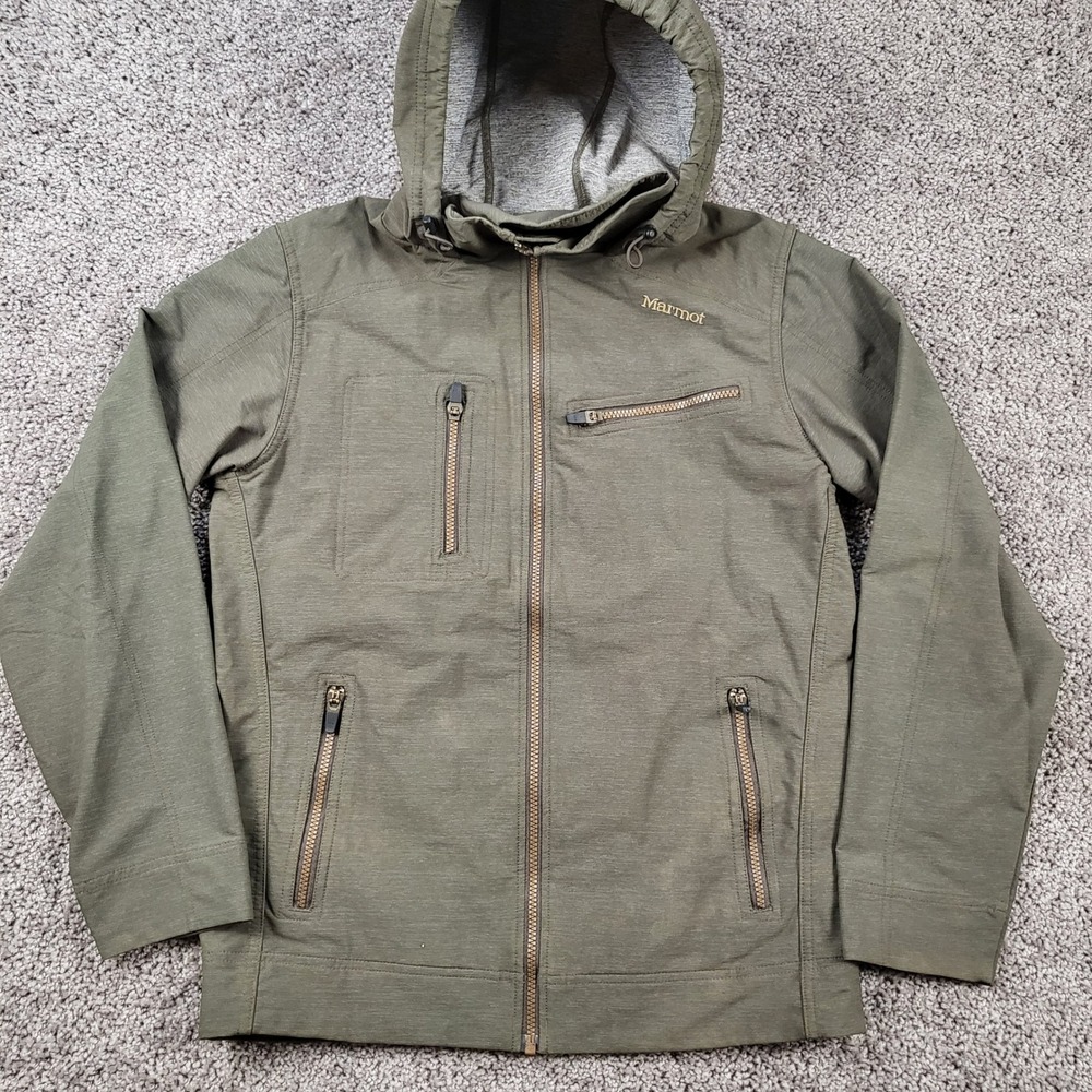 Marmot‎ Mens V80300-3-KLE2 Softshell Hooded Jacket Olive Green Small Tactical